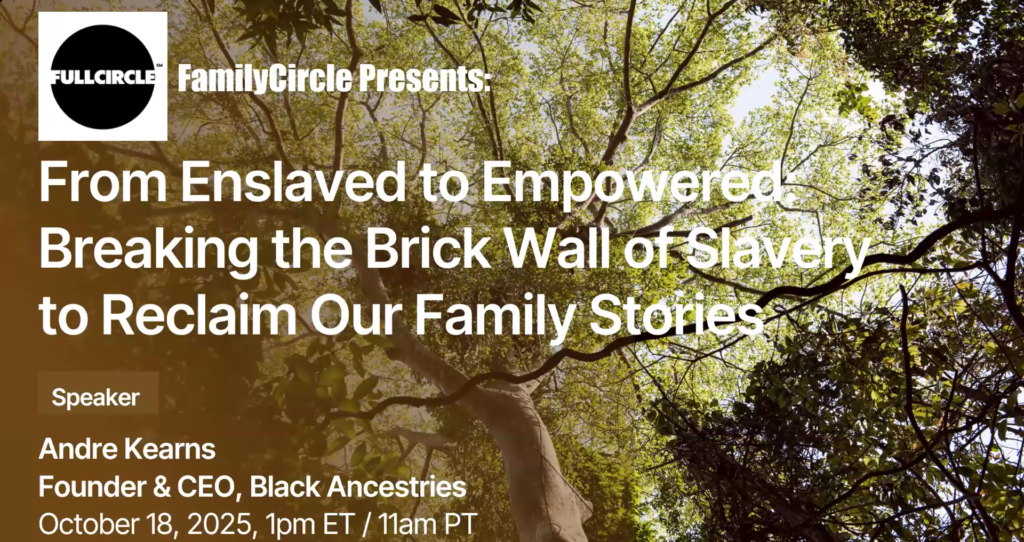André Kearns Hosts a Black Geneaology Webinar